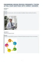 Engineering Design Process Frequently Tested&NewLine;Actual Exam Questions With Correct Answers