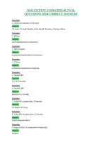 Nur 255 Test 3 Updated Actual&NewLine;Questions And Correct Answers