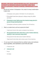 Umn Biol 1009 Exam 1 Master Review 2026&sol;2027 &vert; Dean&sol;Scott &vert; &NewLine;University Of Minnesota Biology Exam Prep &vert; High-Yield &NewLine;Practice Questions &vert; Verified Answers&vert; Comprehensive Study &NewLine;Guide