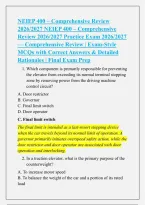 &NewLine;NEIEP 400 Study Guide 2026&sol;2027 &vert; Electrical&comma; Mechanical&comma; Safety & Code Practice Exam with Answers&NewLine;&NewLine;