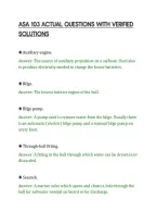 Asa 103 Actual Questions With Verified&NewLine;Solutions