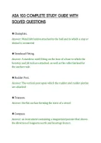 Asa 103 Complete Study Guide With&NewLine;Solved Questions