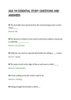 Asa 114 Essential Study Questions And&NewLine;Answers&NewLine;