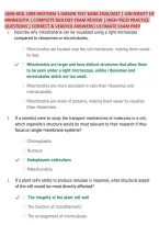 Umn Biol 1009 Midterm 1 Gibson Test Bank 2026&sol;2027 &vert; University Of &NewLine;Minnesota &vert; Complete Biology Exam Review &vert; High-Yield Practice &NewLine;Questions &vert; Correct & Verified Answers&vert; Ultimate Exam Prep