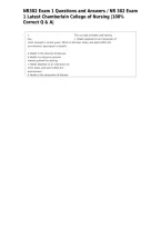 NR302 Exam 1 Questions and Answers &sol; NR 302 Exam 1 Latest Chamberlain College of Nursing &vert;100&percnt; Correct Q & A&vert;