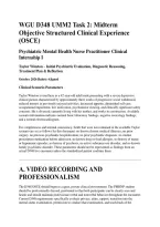 WGU D348 UMM2 Task 2 Midterm OSCE &vert; Taylor Winston Clinical Scenario&comma; Initial Psychiatric Evaluation&comma; MSE&comma; DSM-5-TR Diagnosis & Treatment Plan &vert; 2026&sol;2027 Updated &vert; Rubric Aligned