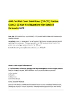 AWS Certified Cloud Practitioner &lpar;CLF-C02&rpar; Practice Exam 2&colon; 65 High-Yield Questions with Detailed Rationales 2026