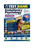 Test Bank For Evolutionary Psychology The New Science of the Mind&comma; 7th Edition By David M&period; Buss Exam Practice Questions&period;pdf&NewLine;&NewLine;