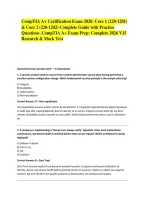 CompTIA A&plus; Certification Exam 2026&colon; Core 1 &lpar;220-1201&rpar; & Core 2 &lpar;220-1202&rpar; Complete Guide with Practice Questions &period;CompTIA A&plus; Exam Prep&colon; Complete 2026 V15 Research & Mock Test