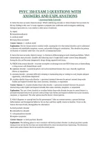 Psyc 350 Exam 3 Questions With Answers And Explanations &vert; American Public University