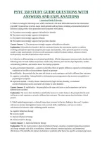 Psyc 350 Study Guide Questions With Answers And Explanations &vert; American Public University