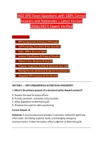 IAED EPD Exam Questions with 100&percnt; Correct &NewLine;Answers and Rationales &vert; Latest Version &NewLine;&lpar;2026&sol;2027&rpar; Expert Verified