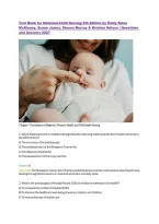 Test Bank for Maternal-Child Nursing 6th Edition by Emily Slone &NewLine;McKinney&comma; Susan James&comma; Sharon Murray & Kristine Nelson &vert; Questions &NewLine;and Answers 2027
