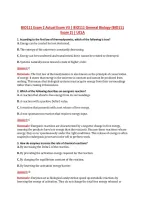 BIO111 Exam 2 V1&ndash;V3 &vert; BIO111 General Biology &vert; Actual Q&A with Rationale &lpar;BIO111 Exam 2&rpar; &vert; UCLA