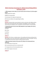 BIO111 Final Exam Actual Exam V1 &vert; BIO111 General Biology &lpar;BIO111 &NewLine;Final Exam&rpar; &vert; UCLA