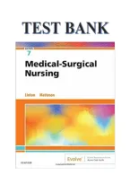 Test Bank for Medical Surgical Nursing&comma; 7th Edition by Adrianne Dill Linton&semi; Mary Ann Matteson&vert; Test Bank 100&percnt; Veri&filig;ed Answers