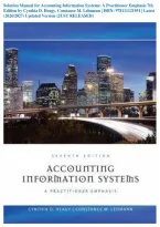 Solution Manual for Accounting Information Systems&colon; A Practitioner Emphasis 7th Edition by Cynthia D&period; Heagy&comma; Constance M&period; Lehmann &vert; ISBN&colon; 978111121951 &vert; Latest &lpar;2026&sol;2027&rpar; Updated Version &lbrace;JUST RELEASED&rcub;