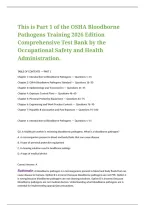OSHA Bloodborne Pathogens Training&comma; 2026 Edition