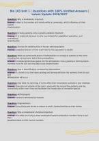 Bio 103&colon; Introduction to Biology &vert; Questions with 100&percnt;&NewLine;Verified Answers &vert; Latest Update 2026&sol;2027