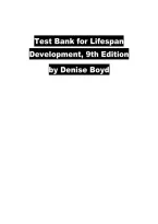 Test Bank for Lifespan Development 9th Edition &vert; Questions & Answers &vert; Exam Prep