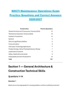 NOCTI Maintenance Operations Practice Exam Questions and Correct Answers &ndash; Latest 2026&sol;2027