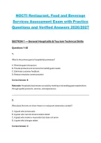 Package deal for NOCTI Assessment Exam &ndash; Practice Questions and Verified Answers 2026&sol;2027