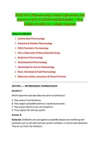 NUR 2474 Pharmacology Exam 2 Questions and &NewLine;Answers 100&percnt; Verified with Rationales &vert; New &NewLine;Update Graded A&plus;