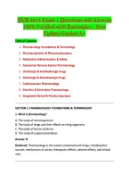 NUR 2474 Exam 1 Questions and Answers &NewLine;100&percnt; Verified with Rationales &vert; New &NewLine;Update Graded A&plus; 