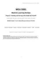 WGU D501 Machine Learning DevOps Project 1 and 2 Bundle with complete solutions&period;