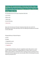 Nursing 101 Fundamentals of Nursing Practice Exam 1&comma; With Accurate Answers &lpar;Colleges of Chicago-Malcolm X College&rpar; 2026&sol;2027