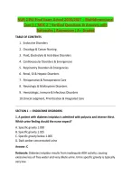NUR 2392 Exam Bundle &ndash; Multidimensional Care II &sol; MDC 2 &vert; Verified Questions & Answers with Rationales 