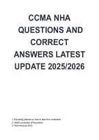 CCMA NHA Exam Questions & Correct Answers &vert; NHA CCMA Exam Review 2026&sol;2027