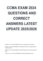 CCMA Exam Questions&NewLine;CCMA Practice Questions & Answers&NewLine;Certified Clinical Medical Assistant&NewLine;CCMA Exam Review 