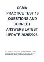 CCMA Practice Test 16 Questions & Correct Answers &vert; CCMA Exam Review 2026&sol;2027