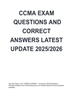 CCMA Exam Questions & Correct Answers &vert; Certified Clinical Medical Assistant Exam Review 2026&sol;2027