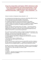 Texas Fire Alarm Rules and Statutes TFM11 Reference Guide to Fire Alarm Regulations and Legal Requirements &vert; Actual Exam 2026&sol;2027 &vert; Complete Exam-Style Questions with Detailed Rationales &vert; 100&percnt; Verified &ndash; Pass Guaranteed &ndash; A&plus; Graded