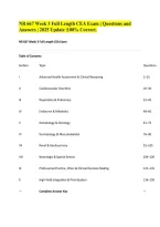 NR 667 Week 3 Full Length CEA Exam &vert; Questions and &NewLine;Answers &vert; 2025 Update &vert;100&percnt; Correct&period; 