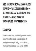 Nsg 552 Psychopharmacology Exam 2 &mdash; Wilkes University &mdash; Ultimate Exam Questions And Verified Answers With Rationales Just Released&period;pdf&NewLine;&NewLine;