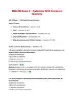 NSG 252 Exam 2 &ndash; Questions With Complete &NewLine;Solutions