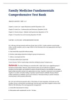 Family Medicine Fundamentals Comprehensive Test Bank