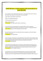 NURS 198 Exam 1 &mdash; Verified Questions with Correct Answers 2026&sol;2027&comma; A&plus; Grade Exam Preparation Study Guide