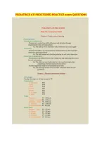 Pediatrics Ati Proctored Practice Exam Questions