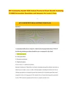 RN Community Health 2026 Actual Proctored Exam Bundle Featuring &NewLine;70 NGN Screenshot Questions and Answers for Level 3 Pass &NewLine;