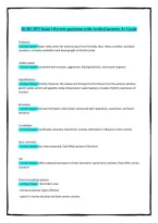 NURS 2873 Exam 1 Review &mdash; Questions with Verified Answers&comma; A&plus; Grade Exam Preparation Study Guide
