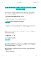 NURS 2873 Exam 3 &lpar;2&rpar; &mdash; Verified Questions with Correct Detailed Answers&comma; A&plus; Grade Exam Preparation Study Guide