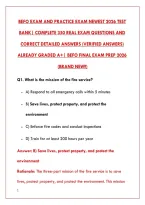 Befo Exam And Practice Exam Newest 2026 Test&NewLine;Bank&vert; Complete 350 Real Exam Questions And&NewLine;&NewLine;Correct Detailed Answers &lpar;Verified Answers&rpar;&NewLine;Already Graded A&plus;&vert; Befo Final Exam Prep 2026&NewLine;&NewLine;&lpar;Brand New&excl;&excl;&rpar;&NewLine;