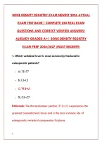 Bone Density Registry Exam Newest 2026 Actual Exam Test Bank&vert; Complete 550 Real Exam Questions And Correct Verified Answers&sol; Already Graded A&plus;&vert; Bone Density Registry Exam Prep 2026&sol;2027 &lpar;Most Recent&excl;&excl;&rpar;