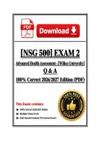 &nbsp;NSG 500 Exam 2 &vert; Advanced Health Assessment &vert; Wilkes  &vert; Q & A &vert; 100&percnt; Correct 2026&sol;2027 Edition &lpar;PDF&rpar;