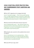 Gold Coast Real Estate Practice Final&NewLine;385 Comprehensive Study Questions And&NewLine;Answers
