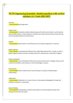 PLTW Engineering Essentials &mdash; Detailed Questions with Verified Solutions 2026&sol;2027&comma; A&plus; Grade Exam Preparation Study Guide
